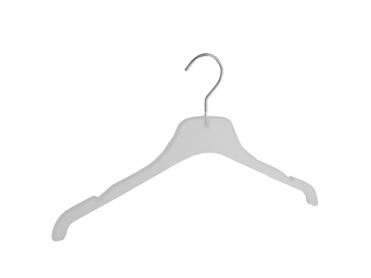 CORTEC Blouse / shirthanger (vlak)  kunststof frosted met rokinkepingen