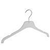 DE KLEDINGHANGER GIGANT Blouse / shirthanger (vlak) kunststof frosted met rokinkepingen DE KLEDINGHANGER GIGANT Blouse / shirthanger (vlak) kunststof frosted met rokinkepingen