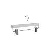 Rok / broekhanger kunststof frosted met anti-slip knijpers