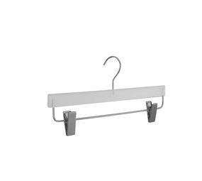 Rok / broekhanger kunststof frosted met anti-slip knijpers Rok / broekhanger kunststof frosted met anti-slip knijpers