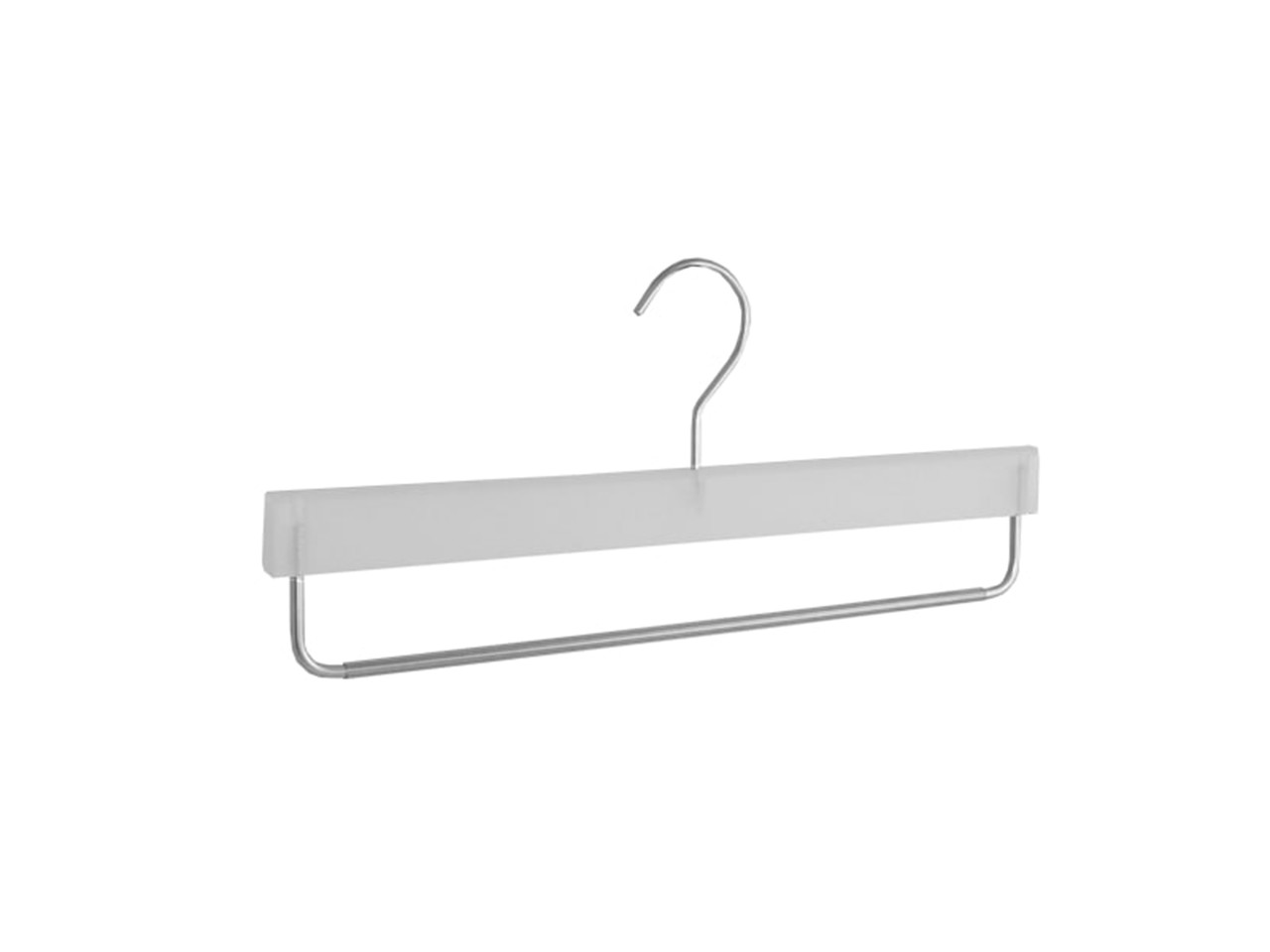 CORTEC Rok / broekhanger kunststof frosted met anti-slip broeklat CORTEC Rok / broekhanger kunststof frosted met anti-slip broeklat