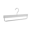 Skirt / trouser hanger plastic frosted with non-slip trouser bar, 36 cm Skirt / trouser hanger plastic frosted with non-slip trouser bar, 36 cm