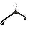 Blouse / shirthanger kunststof zwart, 43 cm