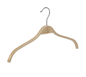 Blouse / shirthanger (vlak) berkenhout naturel gelakt Blouse / shirthanger (vlak) berkenhout naturel gelakt