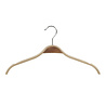 Blouse / shirt hanger birch wood natural lacquered with skirt notches, 42 cm Blouse / shirt hanger birch wood natural lacquered with skirt notches, 42 cm