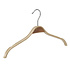 Blouse / shirthanger (vlak) berkenhout naturel gelakt met rokinkepingen