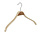 Mantel / kostuumhanger (gebogen) berkenhout naturel gelakt met schouderverbreding