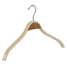 DE KLEDINGHANGER GIGANT Mantel / kostuumhanger (gebogen) berkenhout naturel gelakt met schouderverbreding DE KLEDINGHANGER GIGANT Mantel / kostuumhanger (gebogen) berkenhout naturel gelakt met schouderverbreding