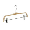 DE KLEDINGHANGER GIGANT Rok / broekhanger berkenhout naturel gelakt met anti-slip knijpers DE KLEDINGHANGER GIGANT Rok / broekhanger berkenhout naturel gelakt met anti-slip knijpers
