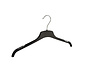 Blouse / shirthanger (vlak) kunststof zwart met rokinkepingen Blouse / shirthanger (vlak) kunststof zwart met rokinkepingen