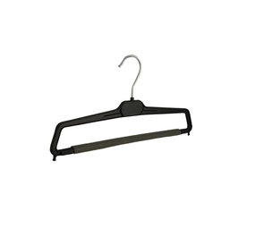 Broekhanger kunststof zwart met anti-slip broeklat (2 mm schuim)