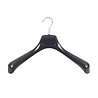 Mantel / kostuumhanger kunststof zwart met schouderverbreding, 40 cm Mantel / kostuumhanger kunststof zwart met schouderverbreding, 40 cm