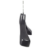 Mantel / kostuumhanger kunststof zwart met schouderverbreding en anti-slip broeklat (2 mm schuim), 40 cm Mantel / kostuumhanger kunststof zwart met schouderverbreding en anti-slip broeklat (2 mm schuim), 40 cm