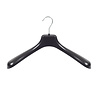 SER-VIZ Mantel / kostuumhanger (gebogen) kunststof zwart met schouderverbreding