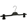 Rok / broekhanger kunststof zwart met knijpers, 25 cm