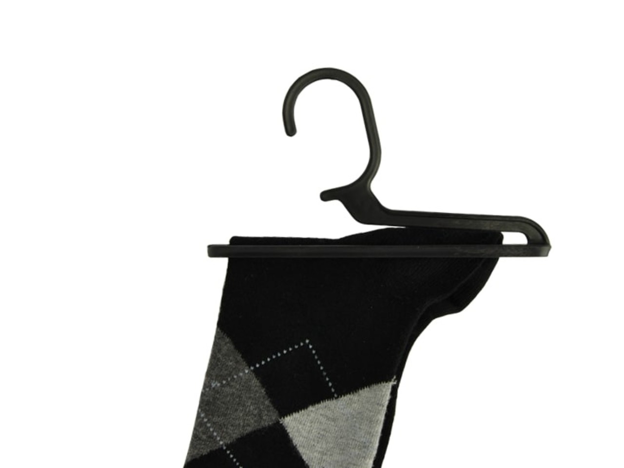 Sokkenhanger kunststof zwart (10 st.)