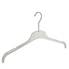 CORTEC Blouse / shirthanger (vlak) kunststof transparant met rokinkepingen CORTEC Blouse / shirthanger (vlak) kunststof transparant met rokinkepingen