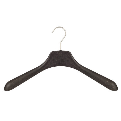 DE KLEDINGHANGER GIGANT Mantel / kostuumhanger (gebogen) kunststof Bio - Pro Nature (weidegras) met schouderverbreding DE KLEDINGHANGER GIGANT Mantel / kostuumhanger (gebogen) kunststof Bio - Pro Nature (weidegras) met schouderverbreding