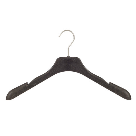 CORTEC Mantel / kostuumhanger (gebogen) kunststof Bio - Pro Nature (weidegras) met schouderverbreding en rokinkepingen