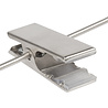 Skirt / trouser hanger plastic frosted with non-slip clips, 36 cm Skirt / trouser hanger plastic frosted with non-slip clips, 36 cm