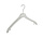 Mantel / kostuumhanger (gebogen) kunststof transparant met schouderverbreding