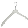 Mantel / kostuumhanger kunststof transparant met schouderverbreding, 38 cm Mantel / kostuumhanger kunststof transparant met schouderverbreding, 38 cm