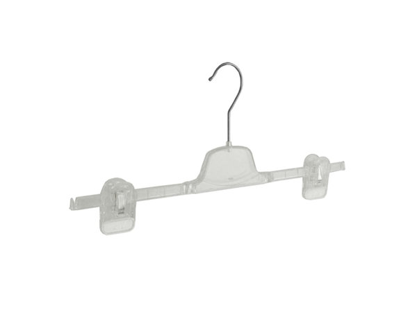 CORTEC Rok / broekhanger kunststof transparant met anti-slip knijpers