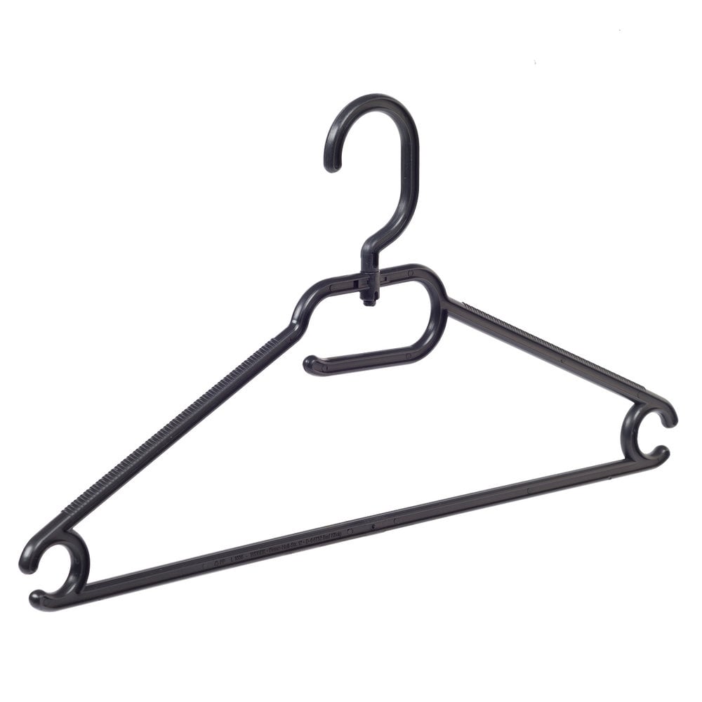 Multihanger kunststof zwart met draaibare haak, 42 cm Multihanger kunststof zwart met draaibare haak, 42 cm