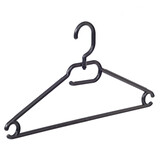 Multihanger kunststof zwart met draaibare haak, 42 cm Multihanger kunststof zwart met draaibare haak, 42 cm