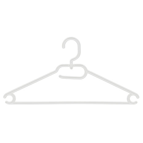 Multihanger kunststof wit met draaibare haak, 42 cm Multihanger kunststof wit met draaibare haak, 42 cm
