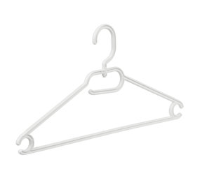Multihanger (vlak) kunststof wit met draaibare haak Multihanger (vlak) kunststof wit met draaibare haak