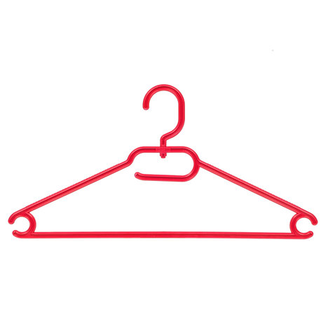 Multihanger kunststof rood met draaibare haak, 42 cm Multihanger kunststof rood met draaibare haak, 42 cm