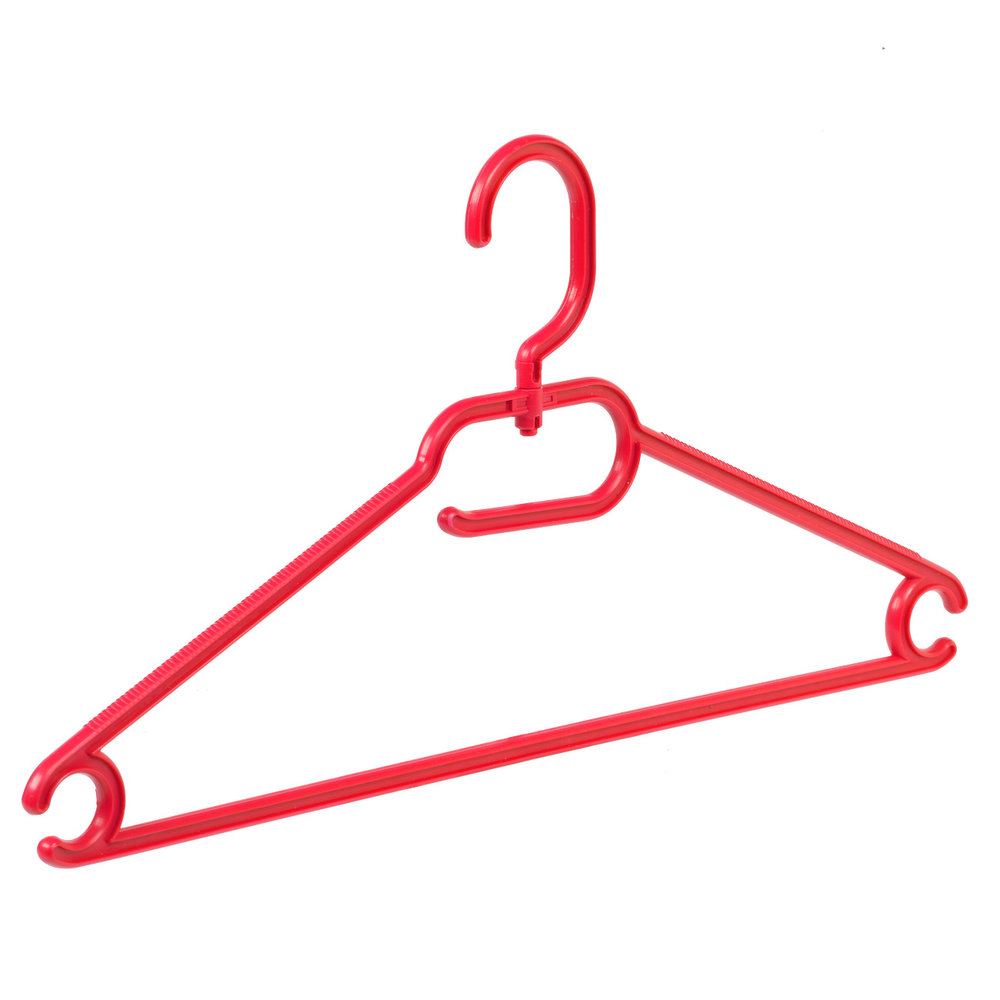 Multihanger kunststof rood met draaibare haak, 42 cm Multihanger kunststof rood met draaibare haak, 42 cm