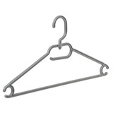 Multihanger kunststof grijs met draaibare haak, 42 cm Multihanger kunststof grijs met draaibare haak, 42 cm