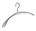 Garderobehanger "Wing" kunststof zilver