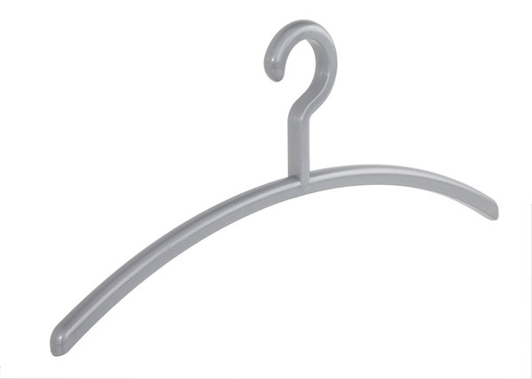 Garderobehanger "Elegance" kunststof zilver