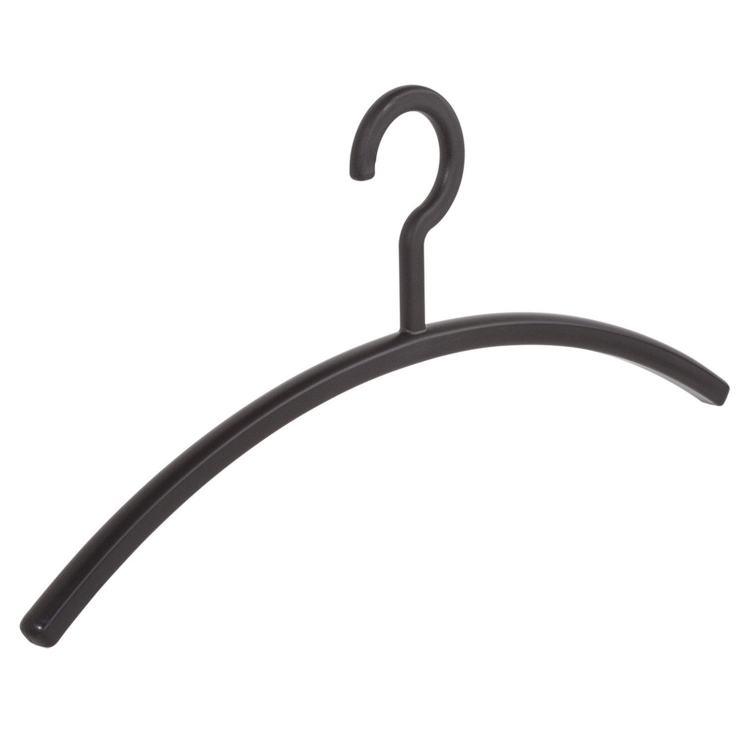 Geruststellen vlotter Mus Garderobehanger "Primus" kunststof zwart, 45 cm - De Kledinghanger Gigant
