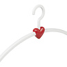 Garderobehanger "Eve" kunststof wit / rood, 45 cm Garderobehanger "Eve" kunststof wit / rood, 45 cm