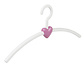Garderobehanger "Eve" kunststof wit / roze Garderobehanger "Eve" kunststof wit / roze