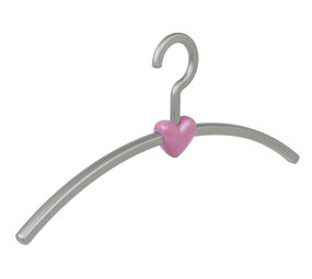 Garderobehanger "Eve" kunststof zilver / roze Garderobehanger "Eve" kunststof zilver / roze