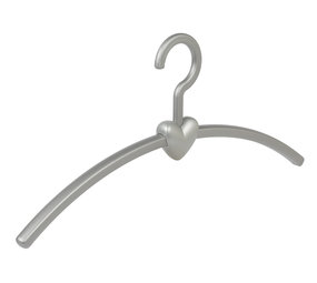 Garderobehanger "Eve" kunststof zilver / zilver Garderobehanger "Eve" kunststof zilver / zilver
