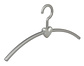 Garderobehanger "Eve" kunststof zilver / zilver Garderobehanger "Eve" kunststof zilver / zilver