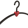 Garderobehanger "Eve" kunststof zwart / rood, 45 cm Garderobehanger "Eve" kunststof zwart / rood, 45 cm