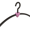Wardrobe hanger "Eve" plastic black / pink, 45 cm Wardrobe hanger "Eve" plastic black / pink, 45 cm