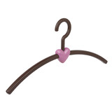 Garderobehanger "Eve" kunststof bruin / roze Garderobehanger "Eve" kunststof bruin / roze
