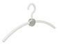 Garderobehanger "Point" kunststof wit / zilver Garderobehanger "Point" kunststof wit / zilver