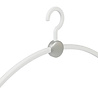 Garderobehanger "Point" kunststof wit / zilver, 45 cm Garderobehanger "Point" kunststof wit / zilver, 45 cm