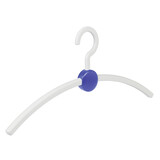 Garderobehanger "Point" kunststof wit / blauw Garderobehanger "Point" kunststof wit / blauw