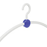 DE KLEDINGHANGER GIGANT Garderobehanger "Point" kunststof wit / blauw DE KLEDINGHANGER GIGANT Garderobehanger "Point" kunststof wit / blauw