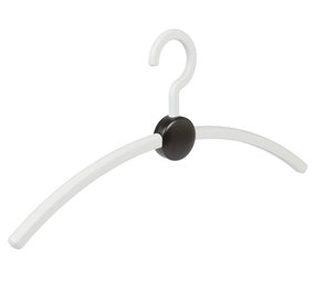 Garderobehanger "Point" kunststof wit / zwart Garderobehanger "Point" kunststof wit / zwart